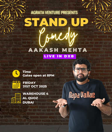 Aakash Mehta Live in Dubai – Laugh Out Loud Night!